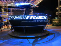 Test Track attraction sign