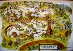 A map of the Redwood Creek Challenge Trail