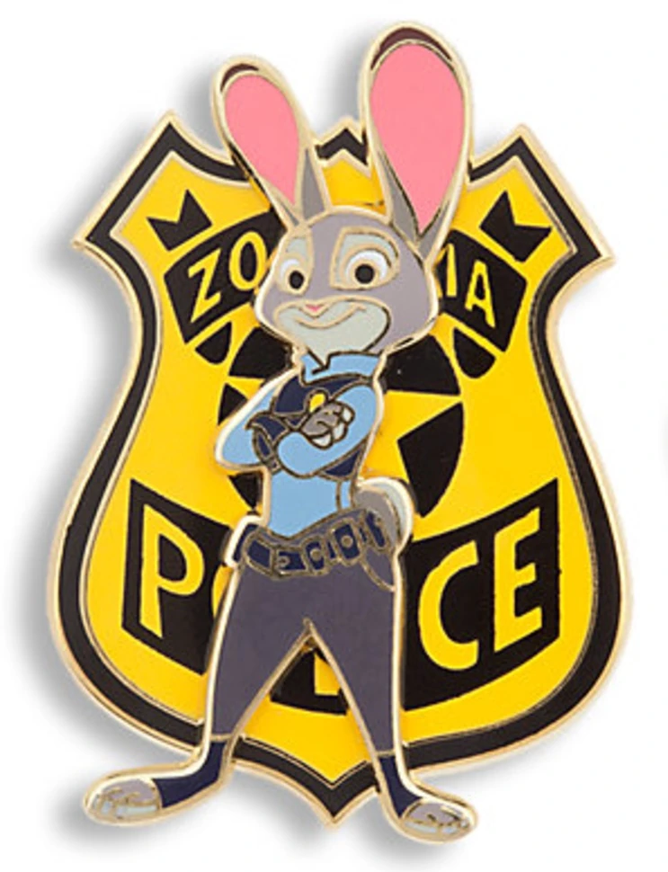 Judy Hopps Police Badge Limited Edition (2016) | Disney Pin Wiki | Fandom