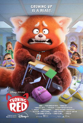 Turning Red Disney+ Poster