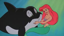 Ariel comforts Spot