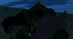 Shan Yu na Grande Muralha, no começo do filme.