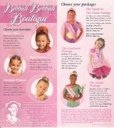 Folheto do Bibbidi Bobbidi Boutique.