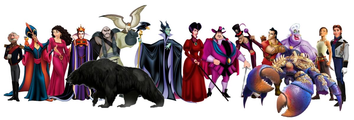 disney princess villains as princesses