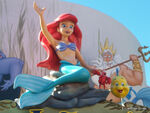 Ariel-waving-with-Flounder-and-Sebastian-Hollywood-Studios-Walt-Disney-World