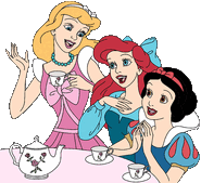 Cinderella ariel snowwhite tea