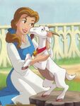 Belle with goat