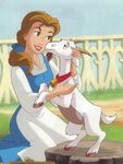 Belle with goat