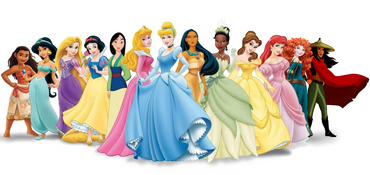 All of the Disney princesses at the current age of their movies