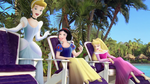 Cinderella in a Disney Water Park commercial
