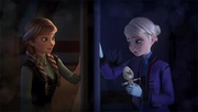 Anna and Elsa still connected