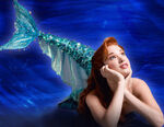 Sierra Boggess as Ariel in The Little Mermaid Broadway musical.