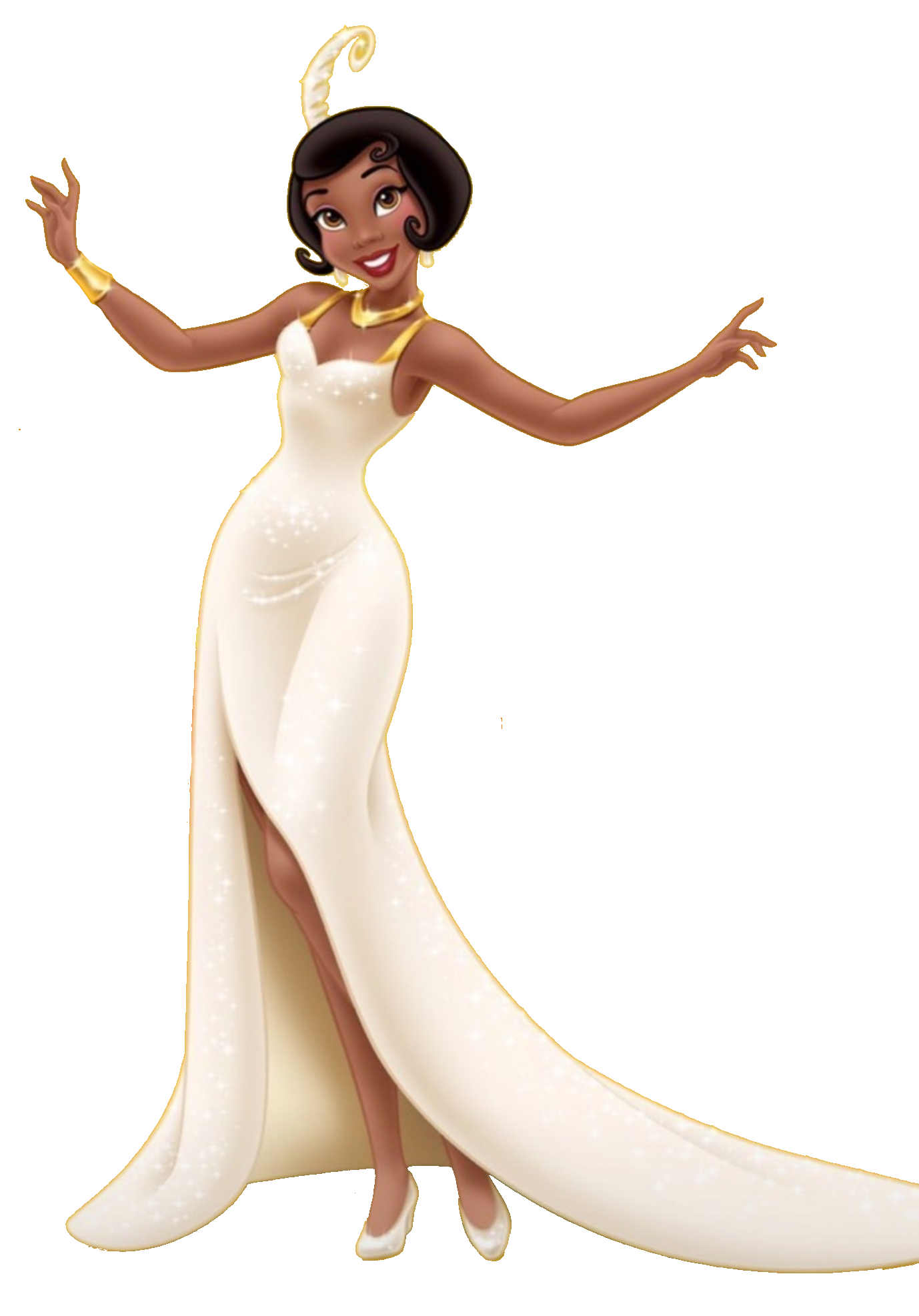 princess and the frog tiana white dress