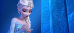 Elsa realizing that she created Olaf.