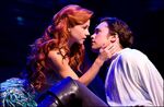 Chelsea Morgan Stock as Ariel with Drew Seeley as Prince Eric in The Little Mermaid on Broadway.