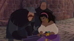 The guards harass Esmeralda