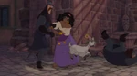 Esmeralda, right after Djali kicks the guards