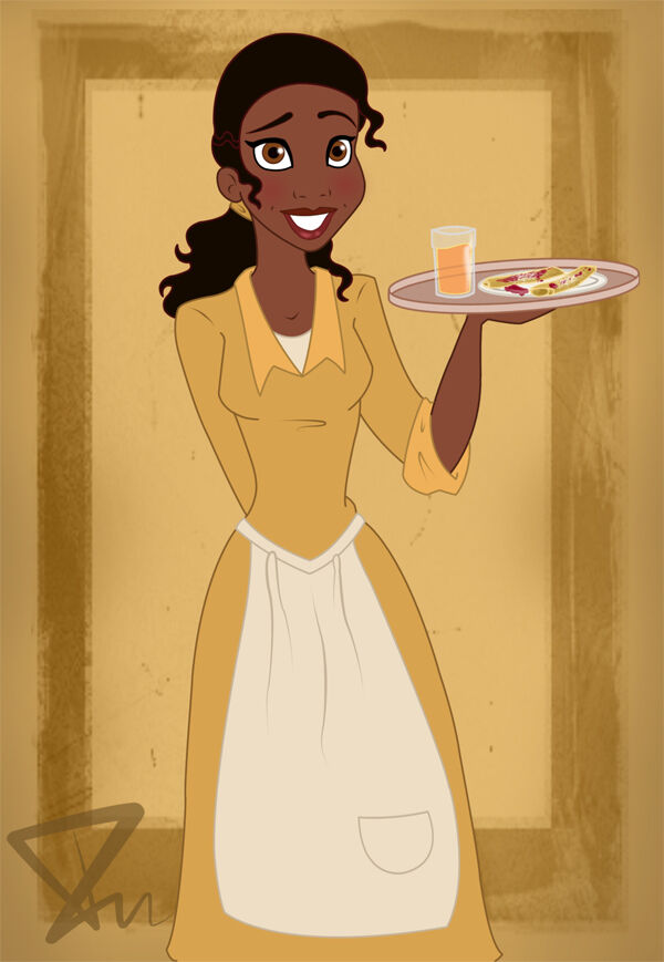 the princess and the frog tiana working