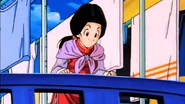 Chi-Chi tells Trunks that Goten is training with Goku