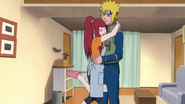 Kushina is happy that Minato is now the Fourth Hokage.