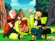 Kuririn tries to help 18 and 16