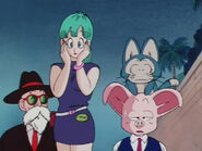 Puar hears Bulma talking about Goku