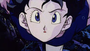 Videl underwater to get Dragon Balls