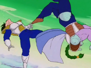 Vegeta is beaten by Zarbon