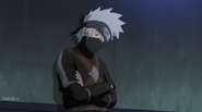 Kakashi waiting for his ANBU gear.