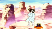 Goku finally sneaks out of the hospital