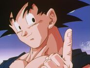 Goku points out that Majin Buu help them fight kid buu