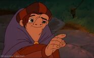 Quasimodo waving goodbye to Zephyr