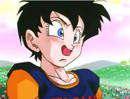 Videl feel shy and blushed in her face