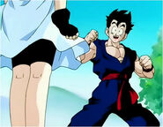 Videl still concrete her energy to flying