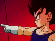 Kid Vegeta using finger beam