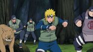 Minato and his allies are confronted by Ay, and Killer Bee.