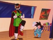 Goten tries to mimic Gohan