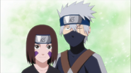 Kakashi and Rin in a vision by Obito.