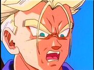 Future Trunks becomes frighten for the first time.
