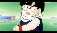 Gohan tells Vegeta the Dragon Radar is his watch