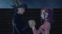 Akiza with Yusei.