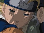 Naruto wakes up and learns from Kakashi and the Medical ninja that Sasuke is now with Orchimaru.