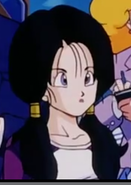 Videl taking to a reporter