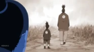 Shikamaru tells Shikaku that he had always looked up to him by looking at his back.