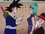 Bulma tells Goku that he is the one that grew up