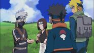 Obito with his teammates and sensei.