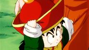 Gohan protects his hat