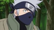 Kakashi is shock that Naruto stabbed his right hand to get the posion out.