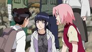 Tenten with Hinata and Sakura.