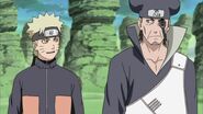 Naruto with Dodai after the third Raikage is sealed.